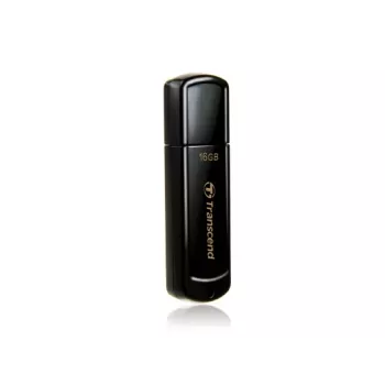 TRANSCEND JetFlash 350 16 GB USB atmintukas - USB 2.0 - Juodas