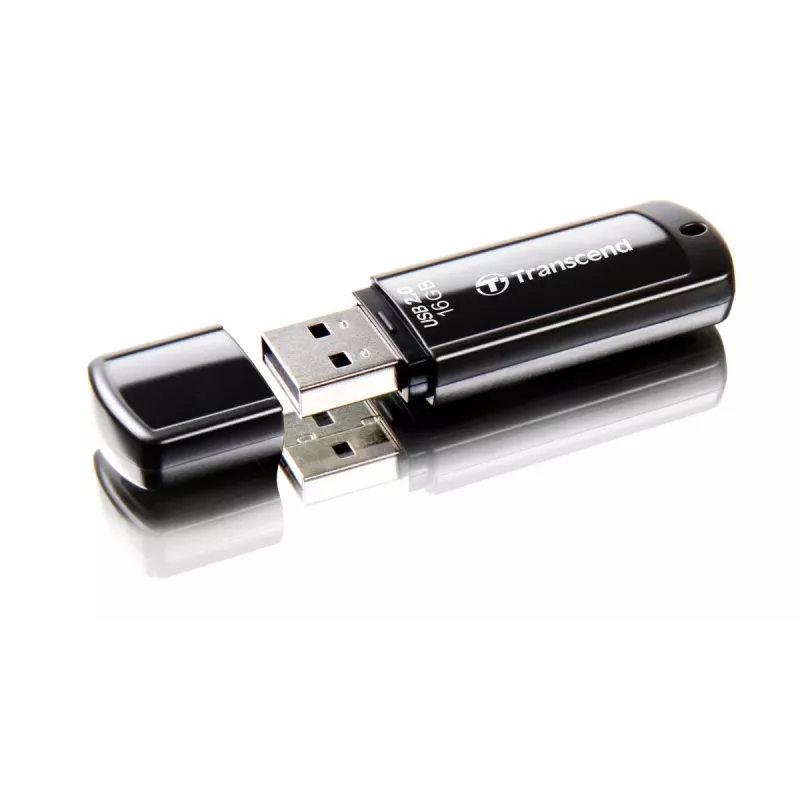 TRANSCEND JetFlash 350 16 GB USB atmintukas - USB 2.0 - Juodas