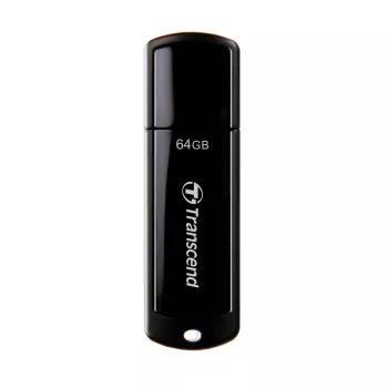 TRANSCEND JetFlash 700 - 64GB USB atmintukas - USB 3.0 - Juoda