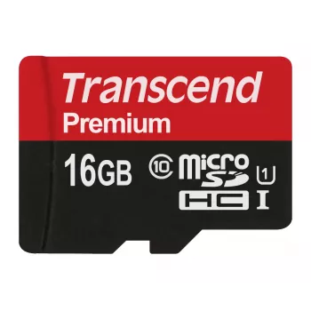 Transcend 16GB MicroSDHC Class 10 UHS-I atminties kortelė TS16GUSDCU1