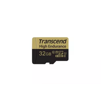 „Transcend“ 32GB MicroSDHC Class 10 atminties kortelė su adapteriu TS32GUSDHC10