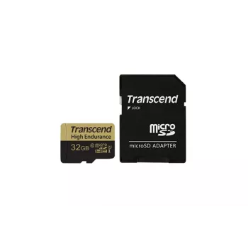 „Transcend“ 32GB MicroSDHC Class 10 atminties kortelė su adapteriu TS32GUSDHC10