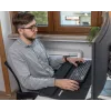 Sandberg Desk Pad Pro XXL, juodas, monochromatinis, riešo atrama, neslystanti bazė, žaidimų pelės kilimėlis