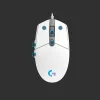 LOGITECH G203 Lightsync žaidimų pelė USB balta