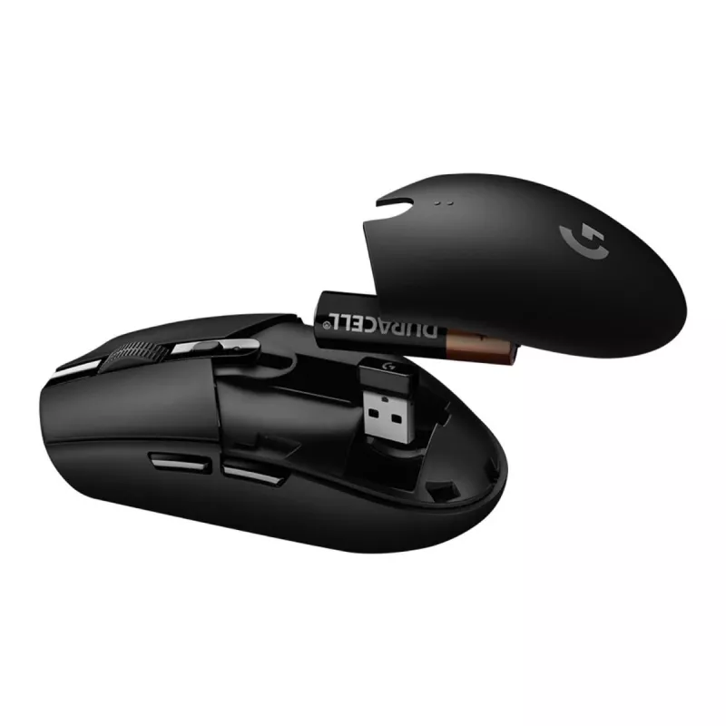 LOGITECH G305 Lightspeed belaidė žaidimų pelė, juoda