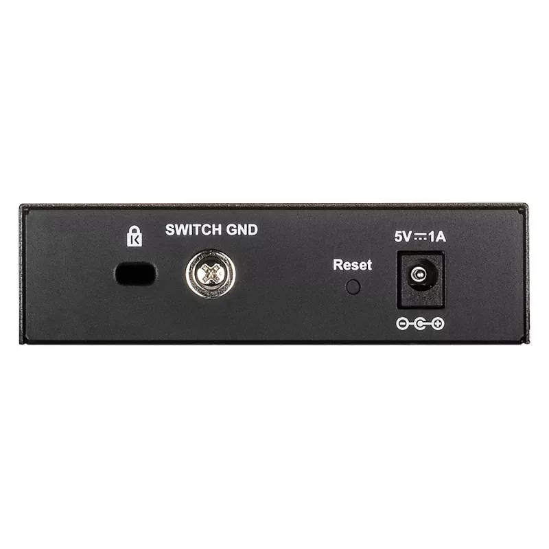D-Link DGS-1100-05V2/E valdomas L2 Gigabit Ethernet 5 prievadų komutatorius juodas