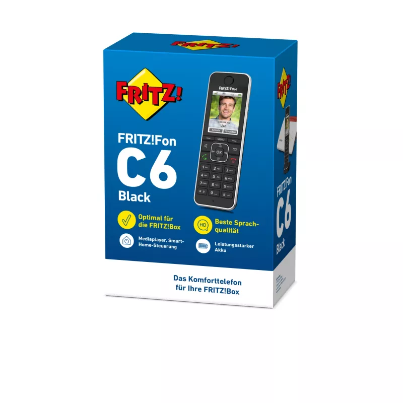 DECT ragelis AVM FRITZ!Fon C6 juodas
