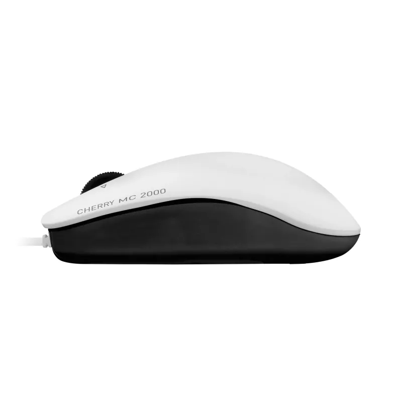 CHERRY MC 2000 laidinė pelė su pasvirimo ratuku, šviesiai pilka, USB, ambidekstrinė, IR šviesos diodas, USB Type-A, 1600 DPI, pilka