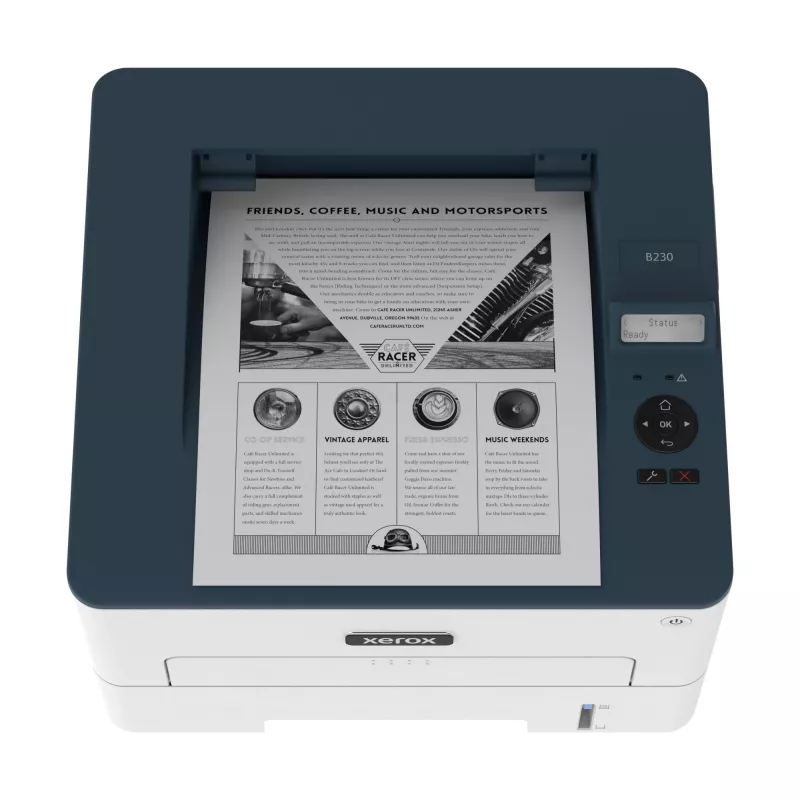 Xerox B230 A4 34ppm belaidis dvikryptis spausdintuvas PCL5e/6 2 padėklai iš viso 251 lapas