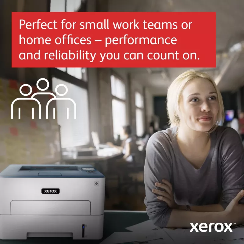 Xerox B230 A4 34ppm belaidis dvikryptis spausdintuvas PCL5e/6 2 padėklai iš viso 251 lapas