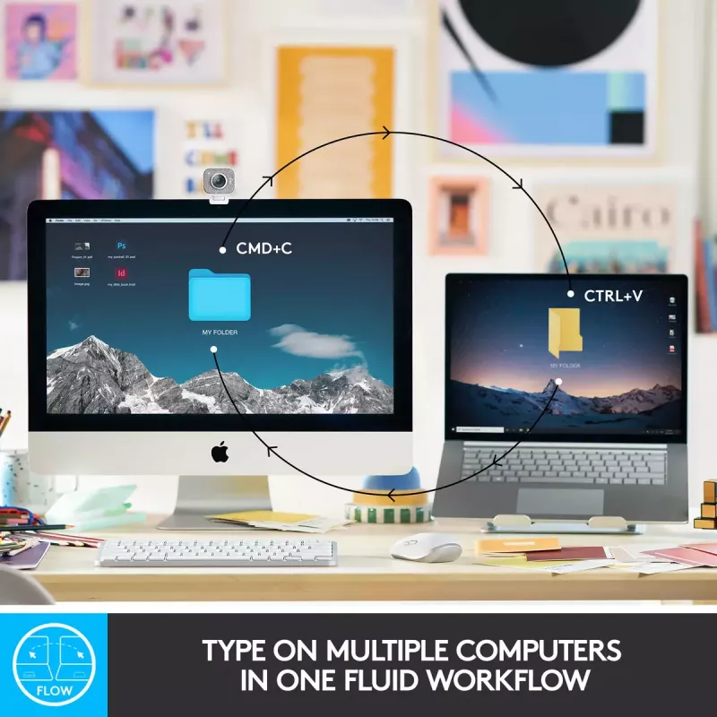 LOGITECH MX KEYS MINI belaidė kompaktiška apšviesta klaviatūra, grafito spalvos, Qwertz Deutsch