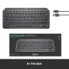 LOGITECH MX KEYS MINI belaidė kompaktiška apšviesta klaviatūra, grafito spalvos, Qwertz Deutsch