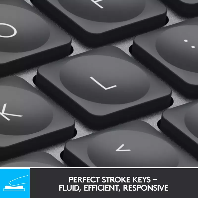 LOGITECH MX KEYS MINI belaidė kompaktiška apšviesta klaviatūra, grafito spalvos, Qwertz Deutsch