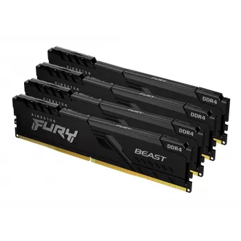 Kingston Technology FURY Beast 128GB (4x32GB) DDR4 3200MT/s CL16 DIMM atminties rinkinys juodas