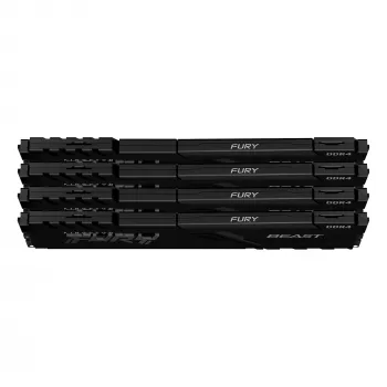 Kingston Technology FURY Beast 128GB (4x32GB) DDR4 3200MT/s CL16 DIMM atminties rinkinys juodas