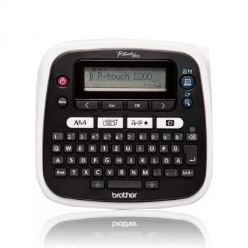 Etikečių spausdintuvas Brother PT-D200BWVP, terminis perkėlimas, 180 x 180 DPI, 20 mm/s, TZe