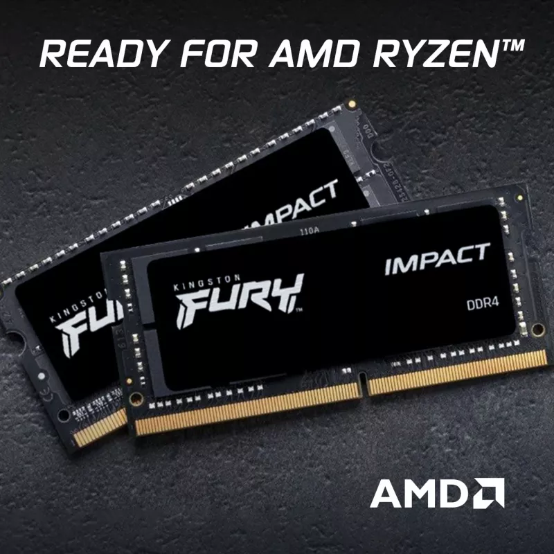 Kingston Technology FURY 32GB 3200MT/s DDR4 CL20 SODIMM (2 rinkinys) Impact