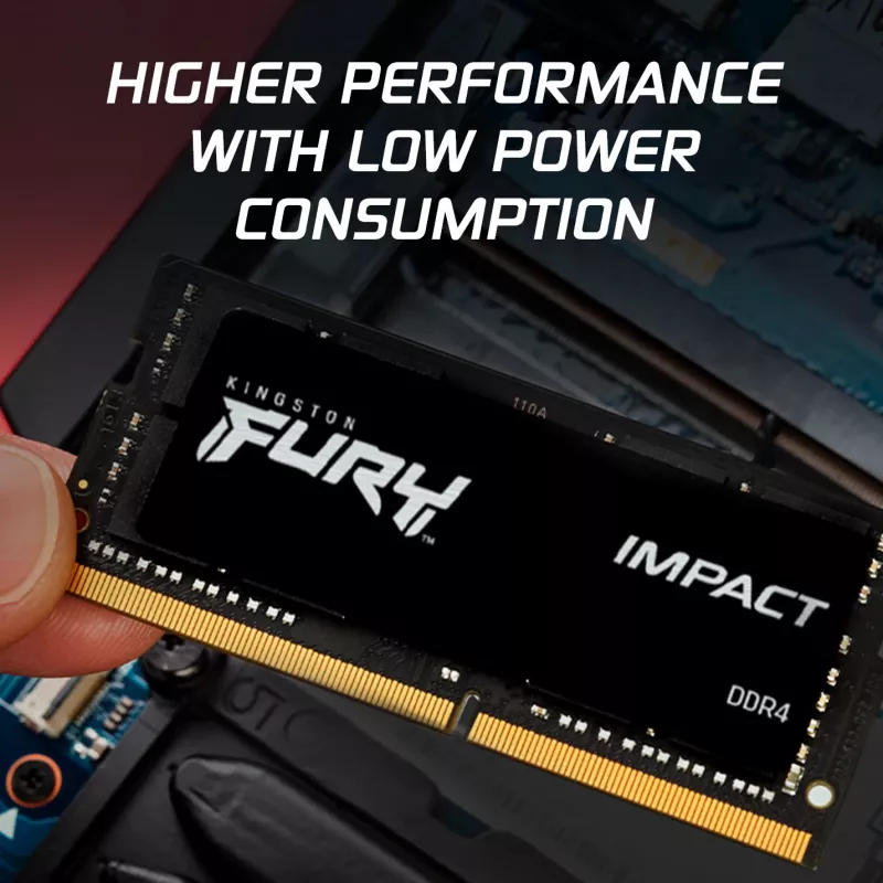 Kingston Technology FURY 32GB 3200MT/s DDR4 CL20 SODIMM (2 rinkinys) Impact