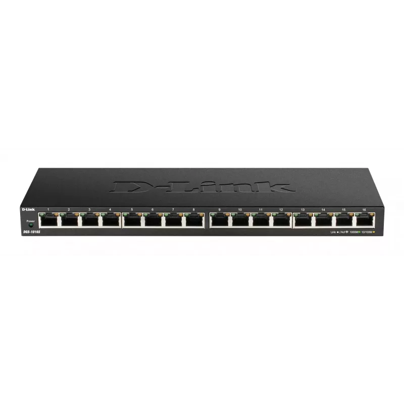 D-Link DGS-1016S Nevaldomas Gigabit Ethernet (10/100/1000) Juodas