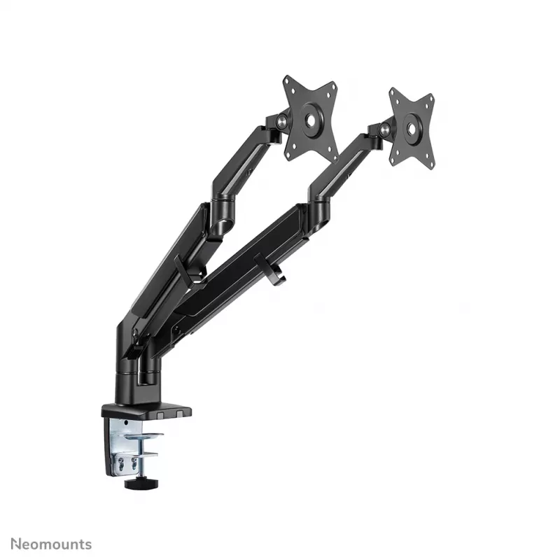 Neomounts DS70-810BL2 Monitor rankis 17-32 colių – dujinė spyruoklė – vietą taupantis – 180° stabdiklis
