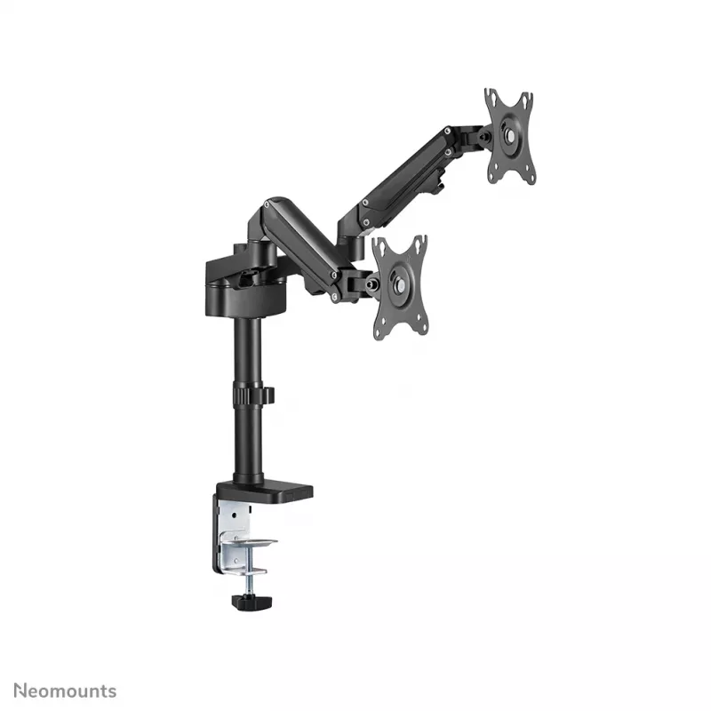 Neomounts DS70-750BL2 Monitorių laikiklis 17-27 colių - dujinė spyruoklė, Clamp/Grommet, 7 kg, 43,2 cm (17 col.), 68,6 cm (27 col.), 100 x 100 mm, Juoda