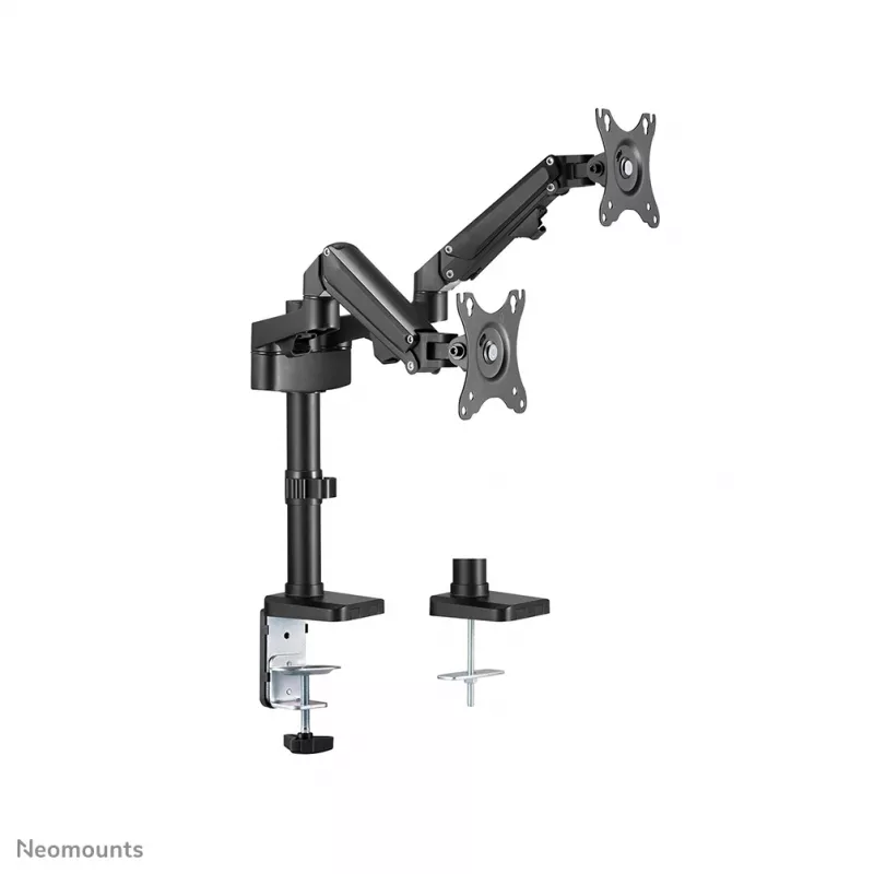 Neomounts DS70-750BL2 Monitorių laikiklis 17-27 colių - dujinė spyruoklė, Clamp/Grommet, 7 kg, 43,2 cm (17 col.), 68,6 cm (27 col.), 100 x 100 mm, Juoda