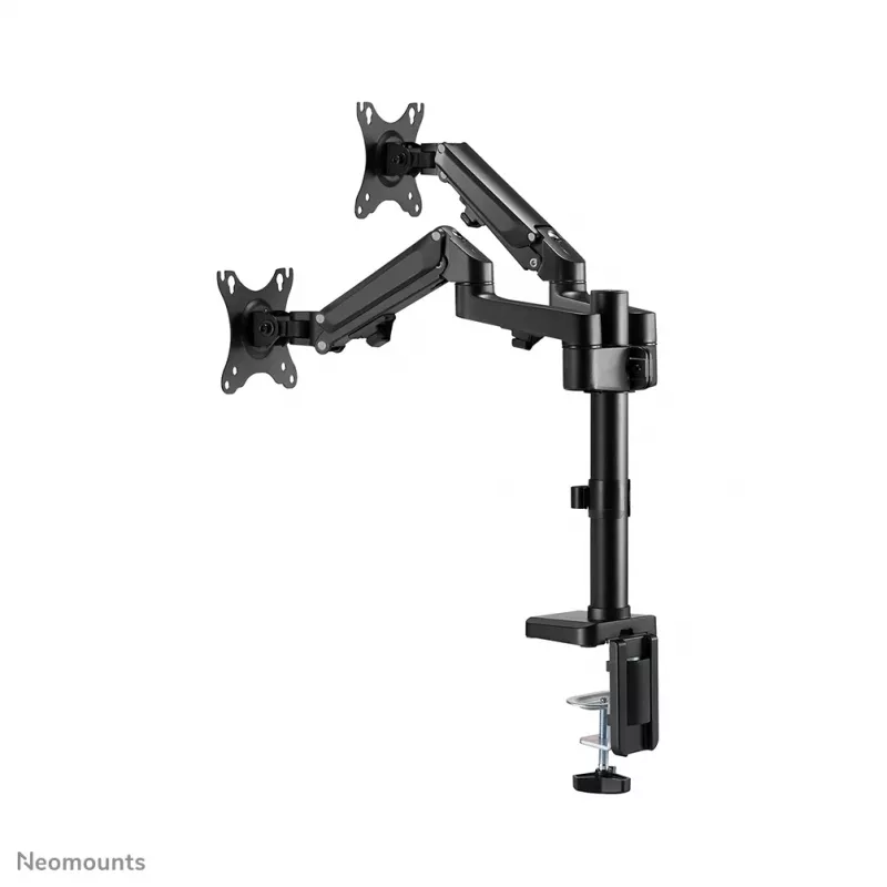 Neomounts DS70-750BL2 Monitorių laikiklis 17-27 colių - dujinė spyruoklė, Clamp/Grommet, 7 kg, 43,2 cm (17 col.), 68,6 cm (27 col.), 100 x 100 mm, Juoda