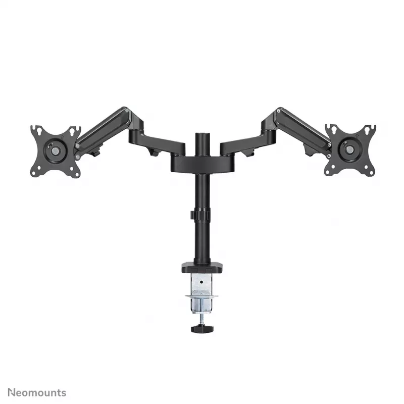 Neomounts DS70-750BL2 Monitorių laikiklis 17-27 colių - dujinė spyruoklė, Clamp/Grommet, 7 kg, 43,2 cm (17 col.), 68,6 cm (27 col.), 100 x 100 mm, Juoda