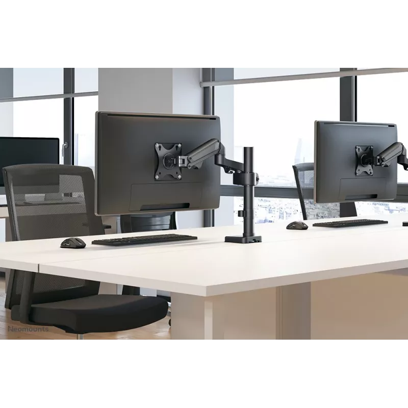 Neomounts DS70-750BL1 Monitoriaus rankena 17-27 colių - dujinė spyruoklė, Clamp/Grommet, 7 kg, 43,2 cm (17 colių), 68,6 cm (27 colių), 100 x 100 mm, Juoda