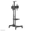 Neomounts NM-M1700BLACK mobilus TV stovas 32-75 colių, juodas, fiksuotas ant grindų, plieninis, 50 kg, 81,3 cm (32 coliai), 190,5 cm (75 coliai)