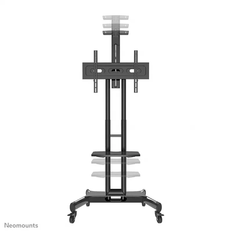 Neomounts NM-M1700BLACK mobilus TV stovas 32-75 colių, juodas, fiksuotas ant grindų, plieninis, 50 kg, 81,3 cm (32 coliai), 190,5 cm (75 coliai)