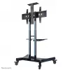 Neomounts NM-M1700BLACK mobilus TV stovas 32-75 colių, juodas, fiksuotas ant grindų, plieninis, 50 kg, 81,3 cm (32 coliai), 190,5 cm (75 coliai)