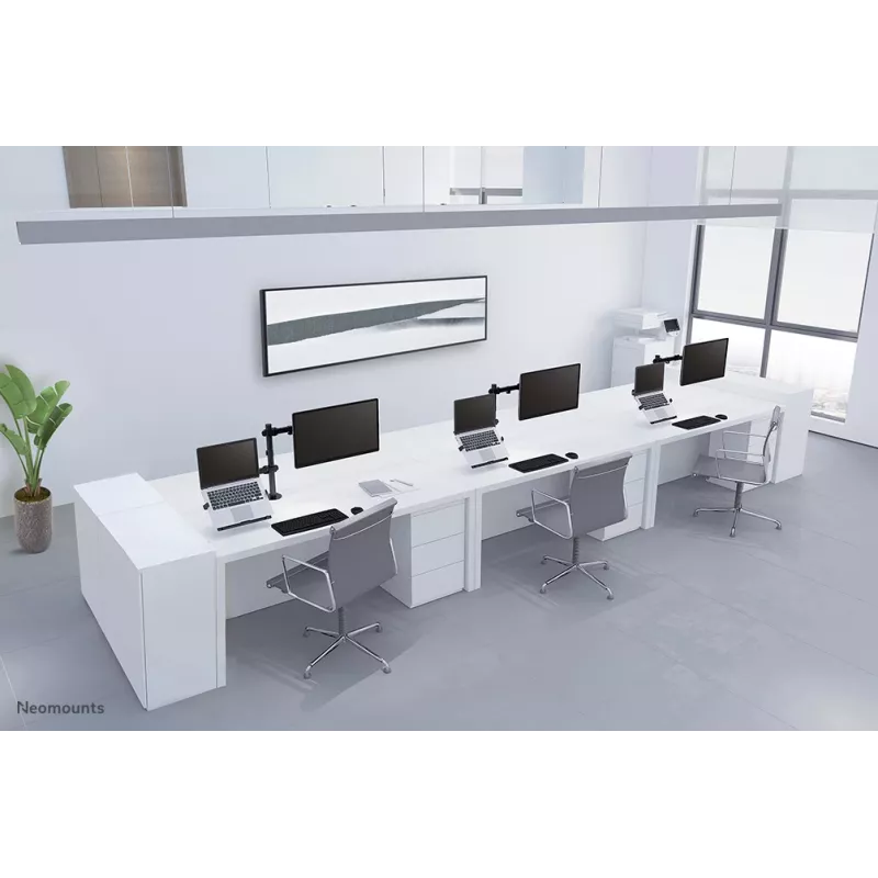 Neomounts FPMA-D550NOTEBOOK Monitorinis stovas su nešiojamojo kompiuterio laikikliu 10-32 col.