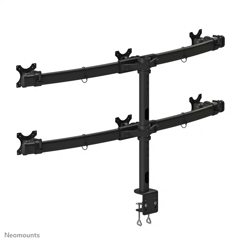 Laikiklis monitoriui Neomounts FPMA-D700D6, 19-27 colių, spaustuvas, 8 kg, 48,3 cm (19 inch), 68,6 cm (27 inch), 100 x 100 mm, juodas