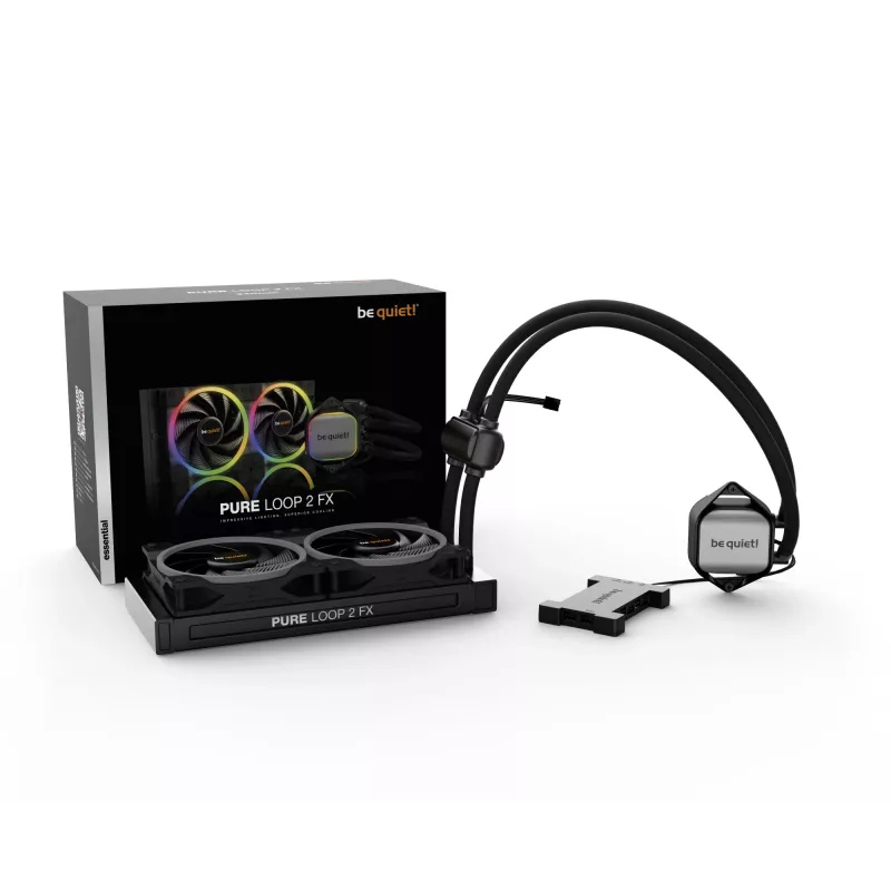 be quiet! Pure Loop 2 FX 240mm procesoriaus vandens aušinimas 240 mm 12 cm juoda 1 vnt.