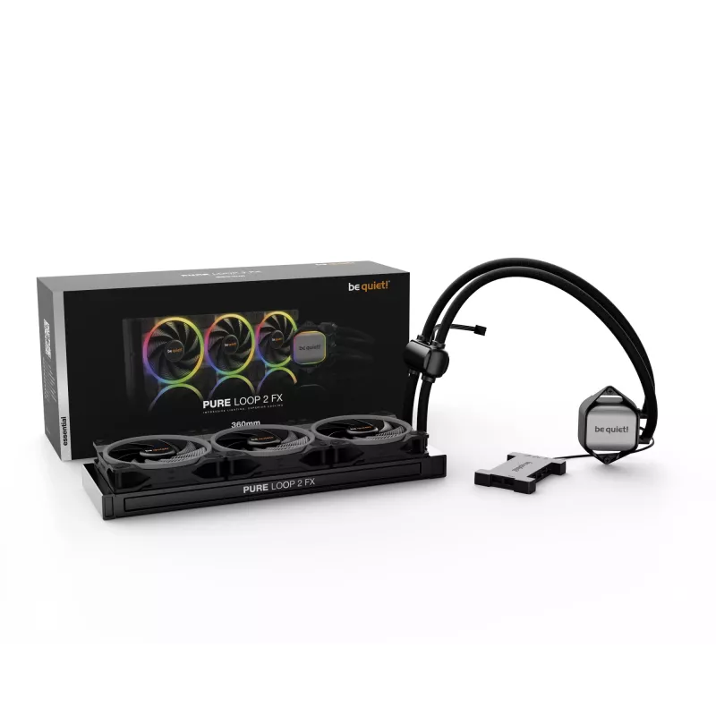 be quiet! Pure Loop 2 FX 360mm procesoriaus vandens aušinimo sistema 360 mm 12 cm Juoda 1 vnt.