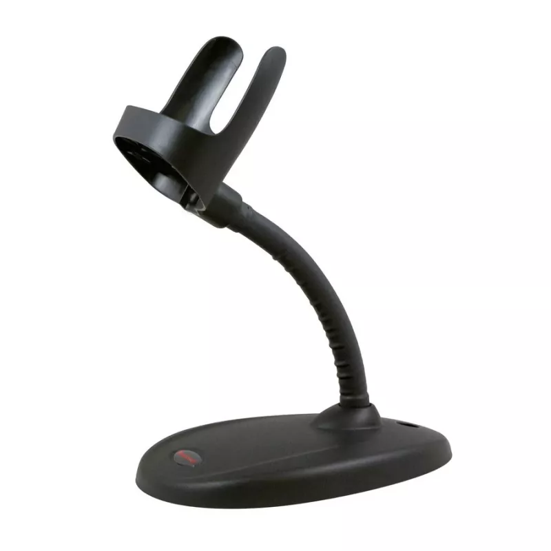 HONEYWELL brūkšninių kodų skaitytuvas Voyager 1250g USB rinkinys – juodas skaitytuvas 1250g, USB A tipo spiralinis kabelis 3 m, lankstus stovas, dokumentacija