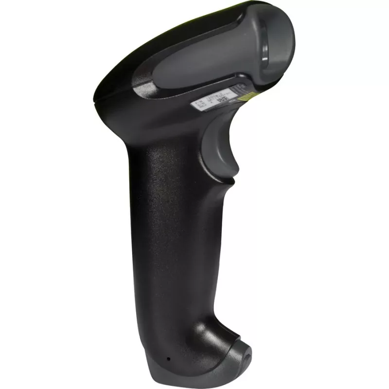 HONEYWELL brūkšninių kodų skaitytuvas Voyager 1250g USB rinkinys – juodas skaitytuvas 1250g, USB A tipo spiralinis kabelis 3 m, lankstus stovas, dokumentacija