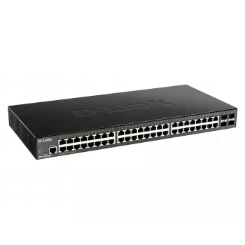 D-Link 48 prievadų Gigabit valdomas jungiklis su 4 x 10G SFP+
