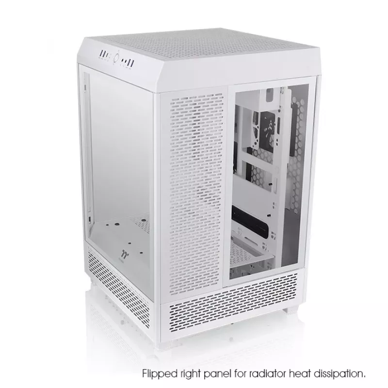 Thermaltake Ceres 500 TG ARGB Snow Midi Tower kompiuterio korpusas, baltas
