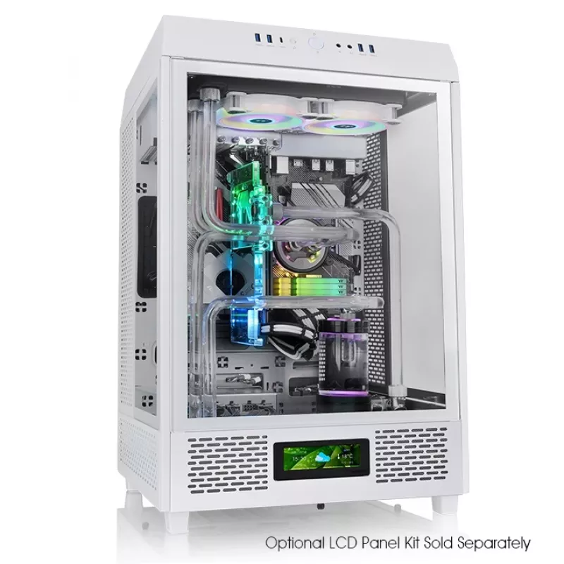 Thermaltake Ceres 500 TG ARGB Snow Midi Tower kompiuterio korpusas, baltas