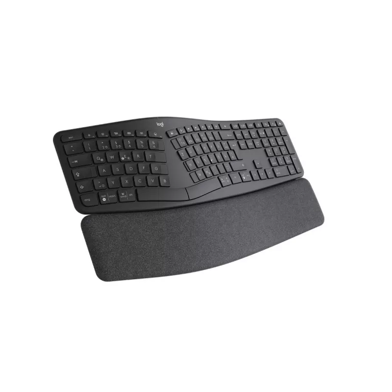 LOGITECH Ergo K860 – Belaidis išskirtos klaviatūros klaviatūra, verslui, grafito spalva, QWERTZ vokiškas išdėstymas