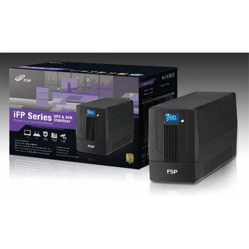 FSP iFP 1500 nepertraukiamo maitinimo šaltinis (UPS) Line-Interactive 1,5 kVA 900 W 2 AC lizdai
