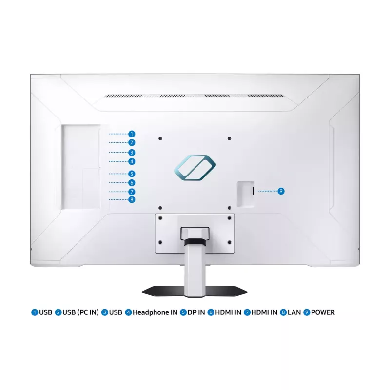 Samsung S43CG700NU monitor kompiuterinis 109,2 cm (43 col.) 3840 x 2160 4K Ultra HD LED juodas, baltas