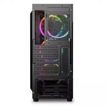 PC korpusas Sharkoon RGB Wave Desktop juodas