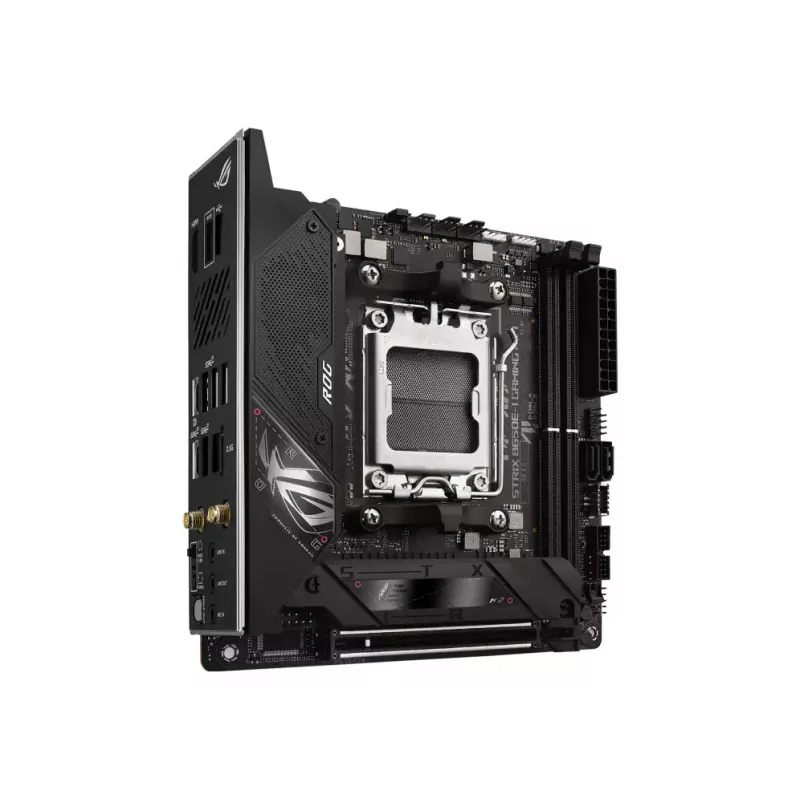 Motininė plokštė ASUS ROG STRIX B650E-I GAMING WIFI mini ITX — AMD B650, lizdas AM5, DDR5, 2x M.2, Wi-Fi 6E, 2.5Gb LAN