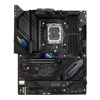 Motininė plokštė ASUS ROG STRIX B760-F GAMING WIFI — Intel B760, LGA 1700, ATX, DDR5, 4 DIMM, Wi‑Fi 6E, 2.5Gb LAN