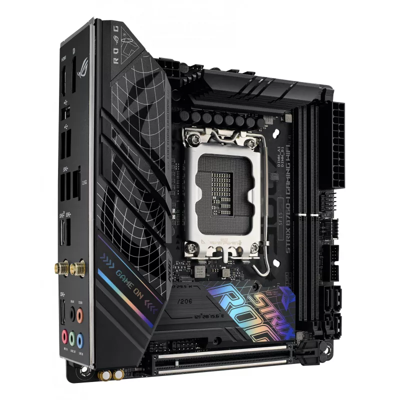 ASUS ROG STRIX B760-I GAMING WIFI pagrindinė plokštė, Intel B760, LGA 1700, mini ITX