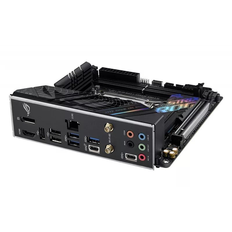 ASUS ROG STRIX B760-I GAMING WIFI pagrindinė plokštė, Intel B760, LGA 1700, mini ITX