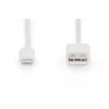 DIGITUS USB-A į Lightning MFI C89, 2m duomenų ir įkrovimo kabelis, baltas, 5V, 2.4A
